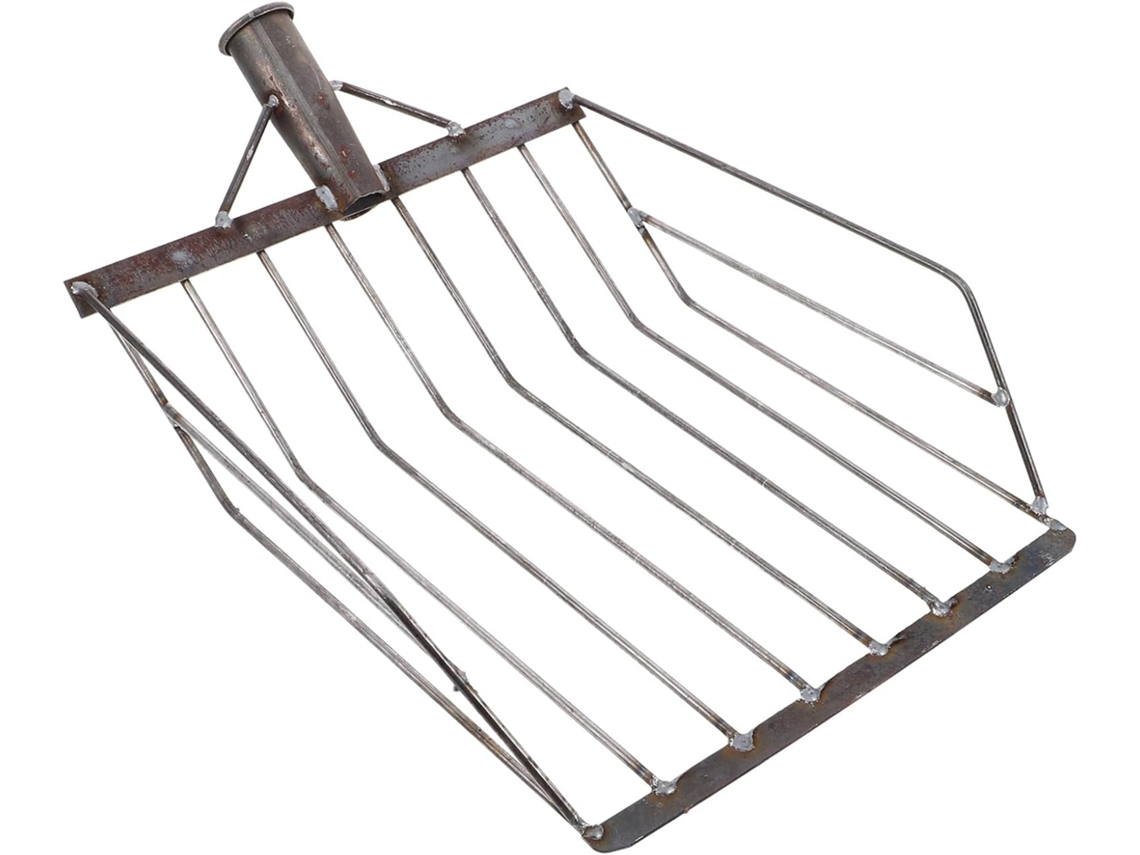 Pala Para Maíz De Acero Inoxidable De Alta Resistencia, Con Cabezal Plano Multifuncional Compatible Con Mangos Estándar.