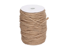Cuerda De Yute De 4 Mm, 3 Hebras, 100 M, Natural, Para Decoración De Jardines, Arte Y Manualidades.