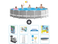 Intex Piscina Prism Frame Redonda - 549x122 Cm - 9-peças S639