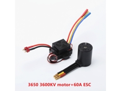 Motor Sin Escobillas 3650 3600kv Con Esc De 60a Para Coches Y Barcos De Control Remoto A Escala 1:8/1:10 Hsp Hpi Wltoys