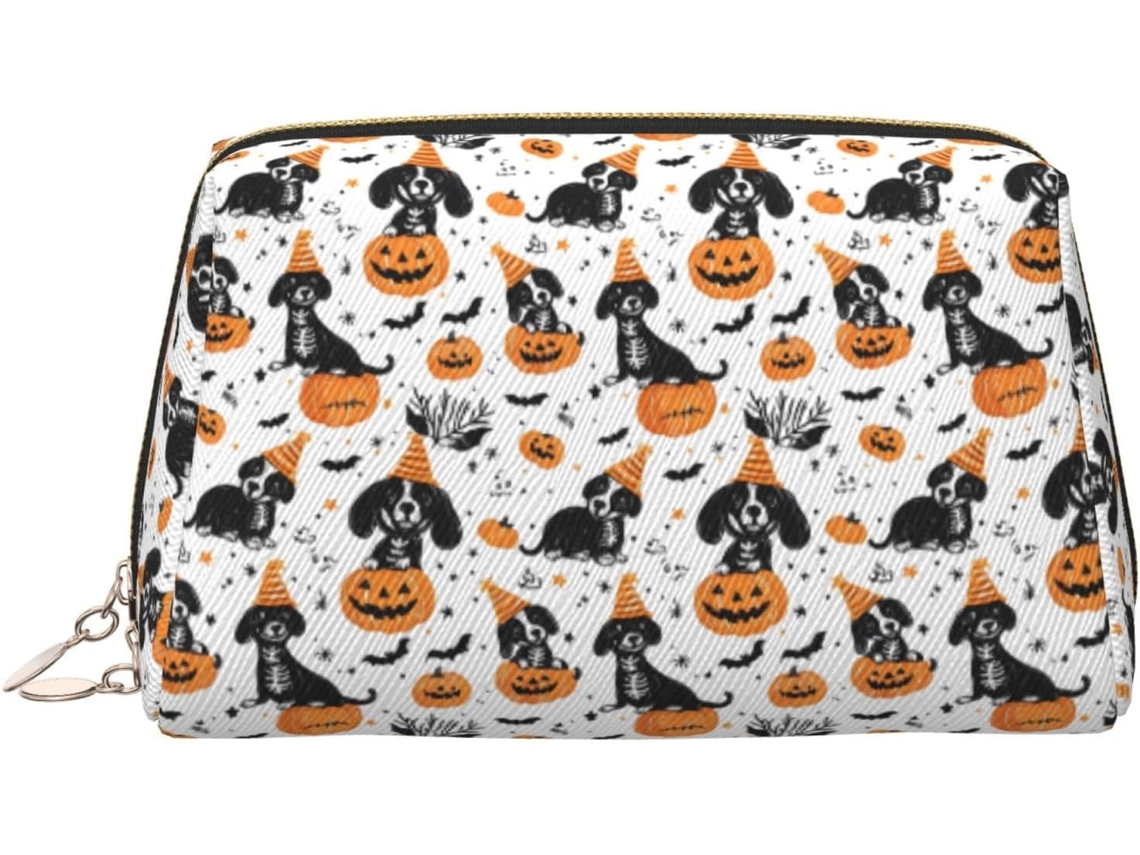 Neceser De Viaje Cuero Organizador Para Mujer Diseño Estampado Vacaciones