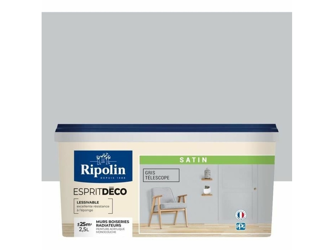 Pintura De Imprimación Ripolin Gris Satinado 2,5 L