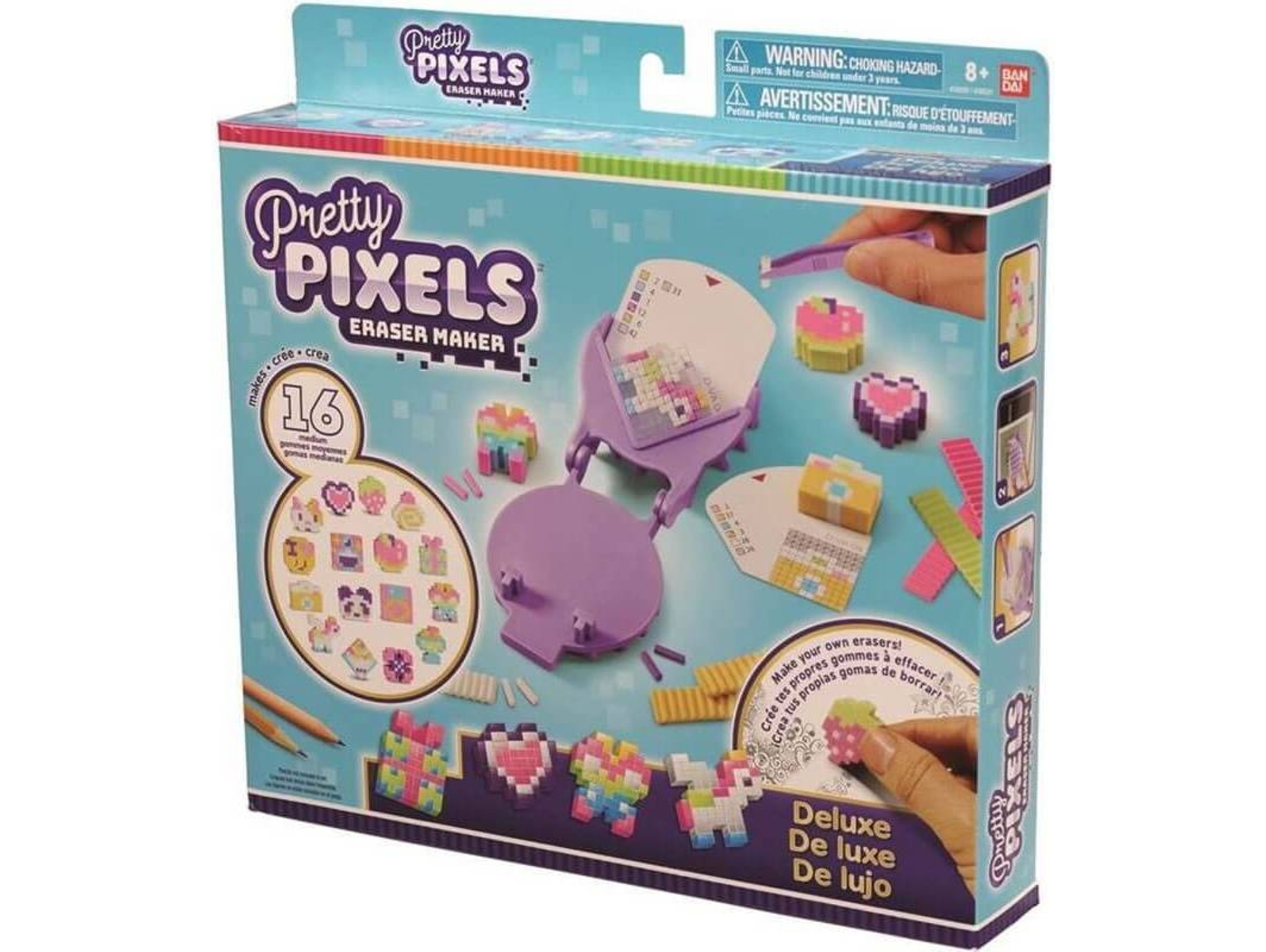 Fabricante de Gomas DISFRAZZES de Borrar Pretty Pixels y Personalizadas Pack Deluxe
