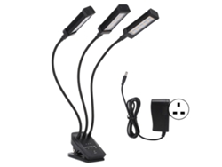 Luz LED de cultivo de 3 cabezales ajustable 360° para plantas