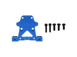 Soportes traseros de aluminio Huecos para coches RC Traxxas 1/16 con tornillos azules.