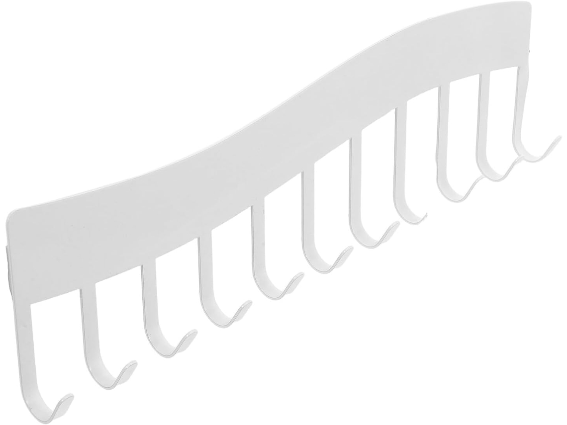 Organizador Joyas Colgante Hierro Blanco 11 Ganchos Pared Collares Pendientes Llaves Ahorra Espacio Ideal