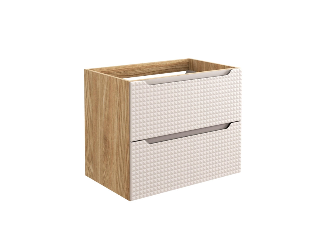Armario Bajo Lavabos FURNLUX Luxor (Beige, Madera Contrachapada - 70X46X57 Cm)