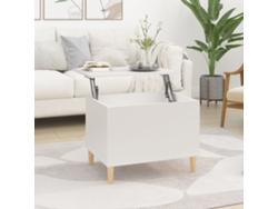 Mesa de Centro de Apoyo 60X44,5X45 Cm Derivados de Madera Blanco