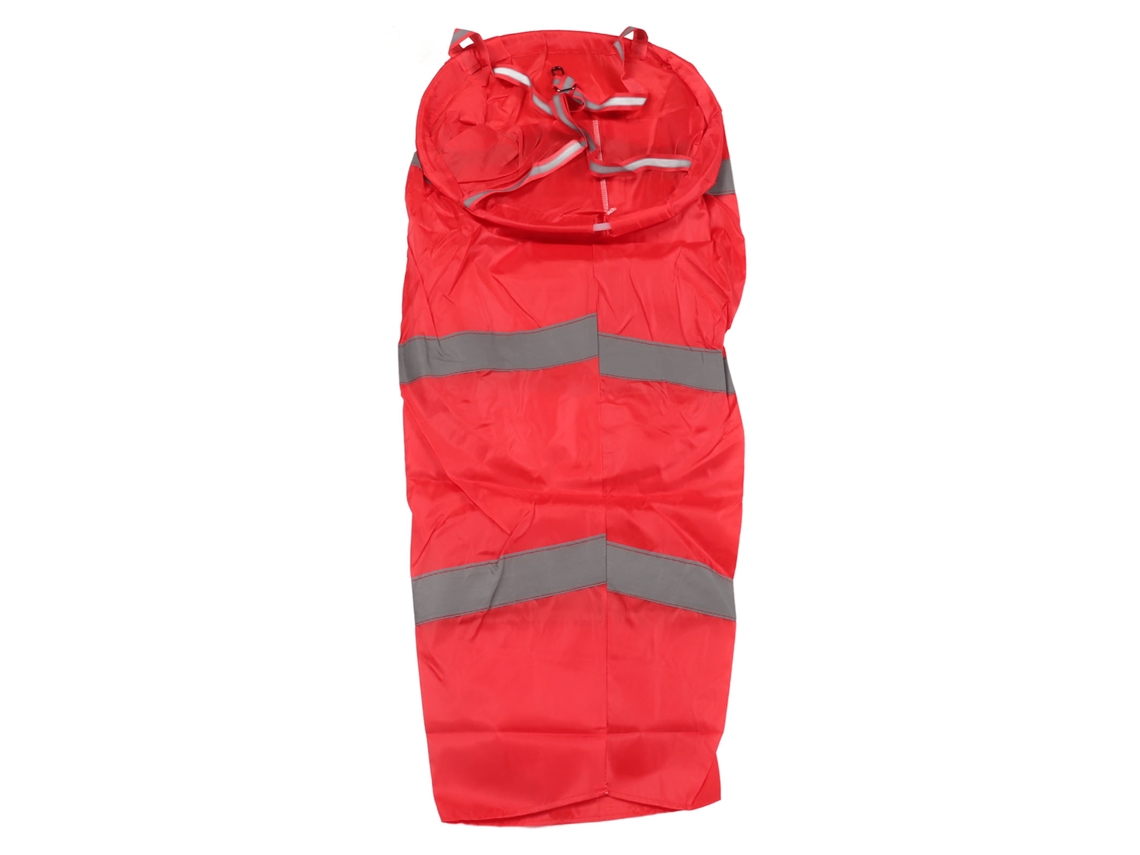 Sonda De Viento Roja 100cm Reflectiva Poliéster Ligera Para Exterior Granja
