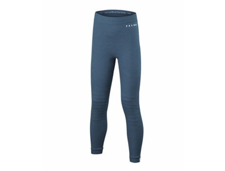 Leggins para Niño FALKE Wool-Tech Azul para Fitness (110 cm/116 cm)