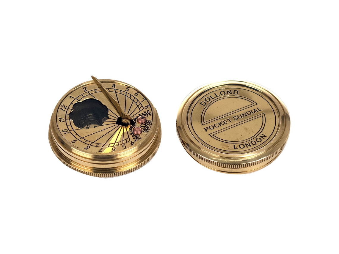 Reloj Solar/Brújula Bolsillo Decoración Náutico Colección World Map Signes Grimalt Decor And Go