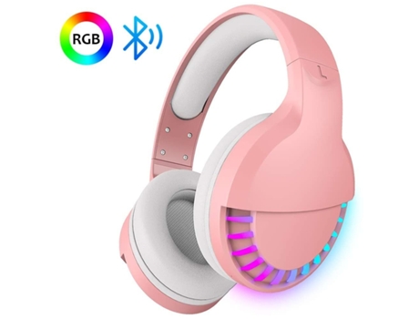 Auriculares Gaming Bluetooth ENKES Inalámbrico Over Ear 5.1 Channel Hi-Fi Stereo Led Retroiluminado RGB Horse Race para juegos