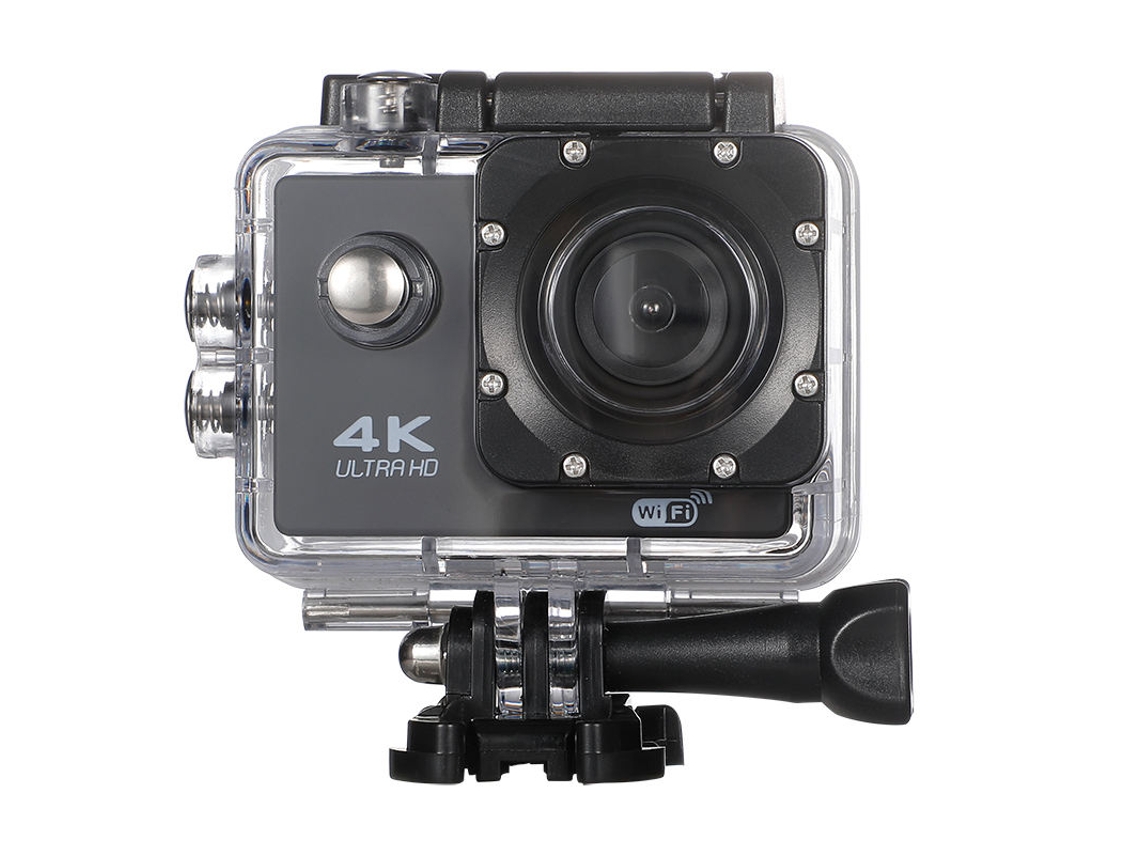 Cámara de acción 4K Ultra HD resistente al agua, 12 MP, resistente al agua, control remoto 2.4G, pantalla negra de 2 pulgadas. PAPRIKA