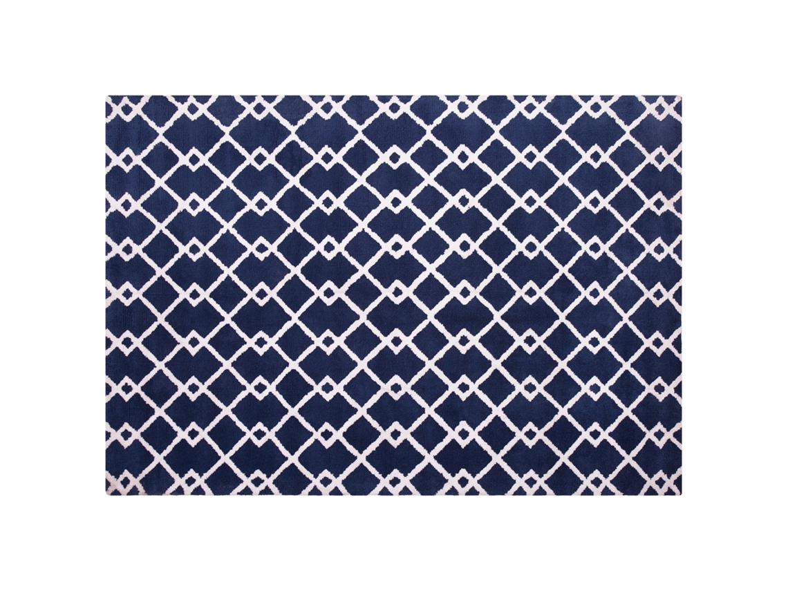 Alfombra de pelo corto BELIANI Serres de Poliéster Azul 160x230