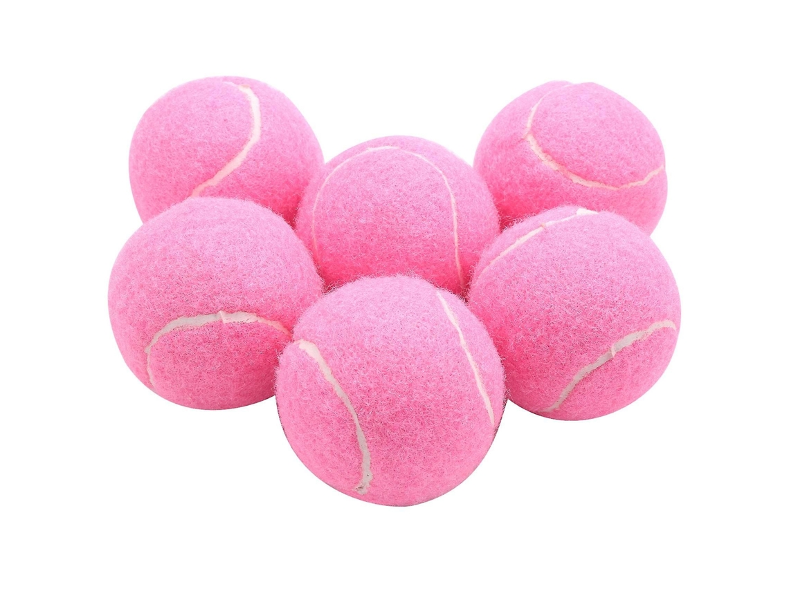 Paquete De 6 Pelotas De Tenis Rosas, Resistentes Al Desgaste, Elásticas, De Entrenamiento, 66 Mm, Para Mujeres Principiantes.