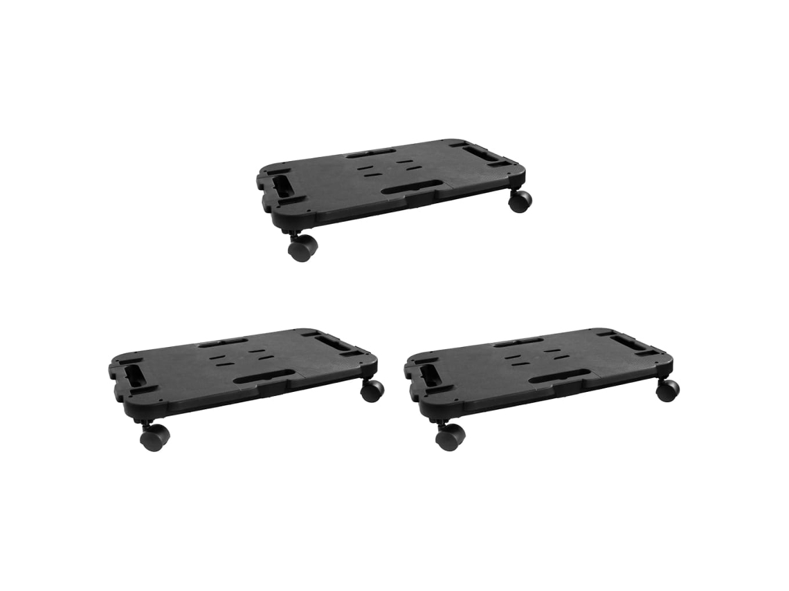Conjunto 3 Carro De Transporte VIDAXL Polipropileno (48x29x12.5 cm)