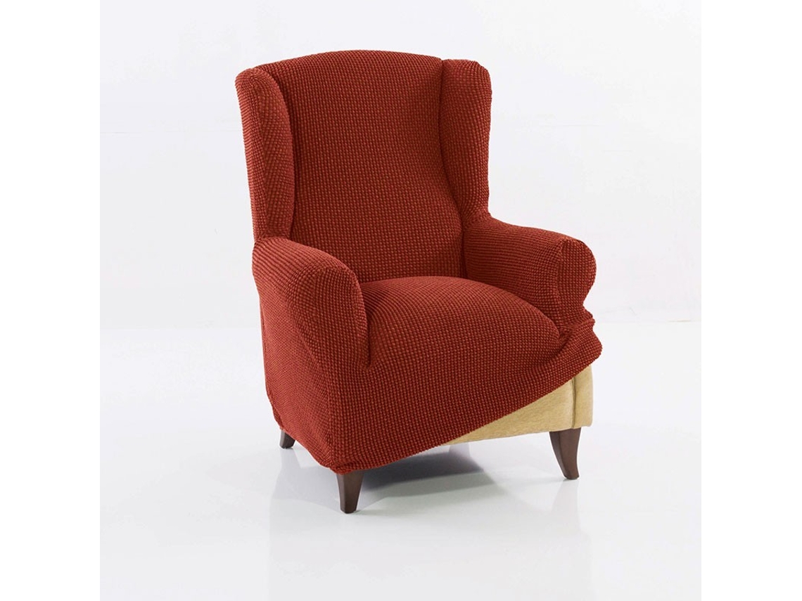 Maxifundas | Funda Sillon Orejero Super Elástica Relive | Color Caldera | Alta Elasticidad Y Tacto Suave | Hecho En España.