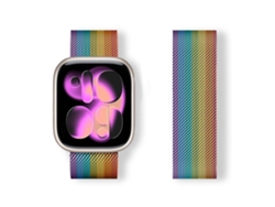 Pulsera magnética milanesa FWINL para Apple Watch de 46/49/45/44 mm, acero inoxidable