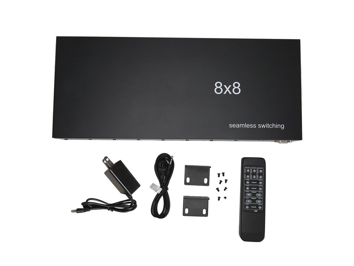 Conmutador HDMI 4x4 4K 30 Hz con extractor de audio