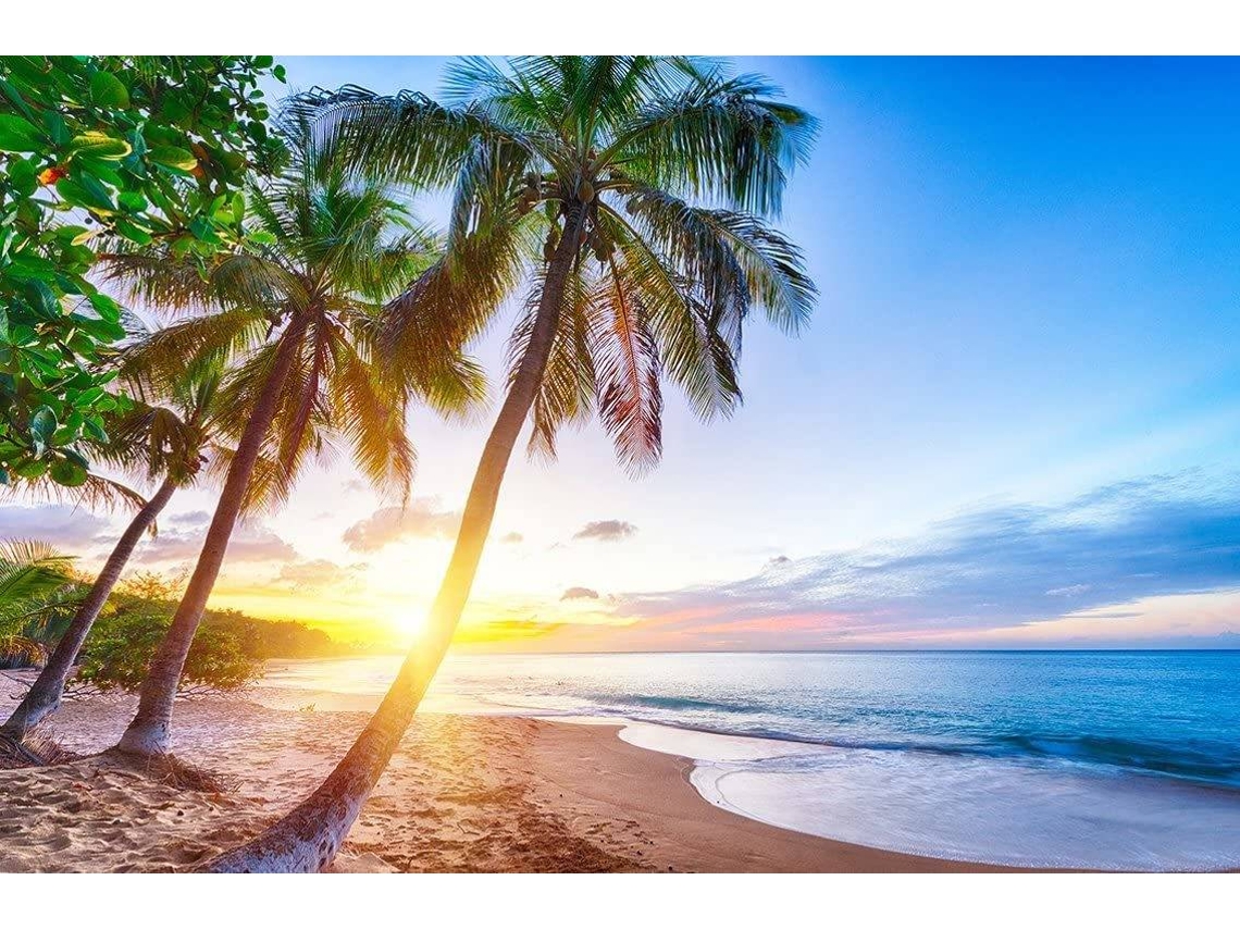 Fotomural OEDIM Amanecer en la Playa (Multicolor - 150x100cm - Vinilo)
