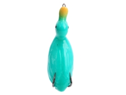 Señuelo de silicona para pato artificial con anzuelo verde