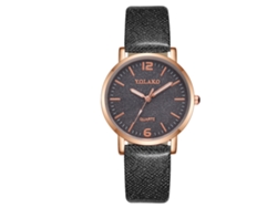 Reloj De Pulsera De Cuarzo Informal Para Mujer Vansvar Con Correa De Pu, Sencillo Y Moderno (rojo)