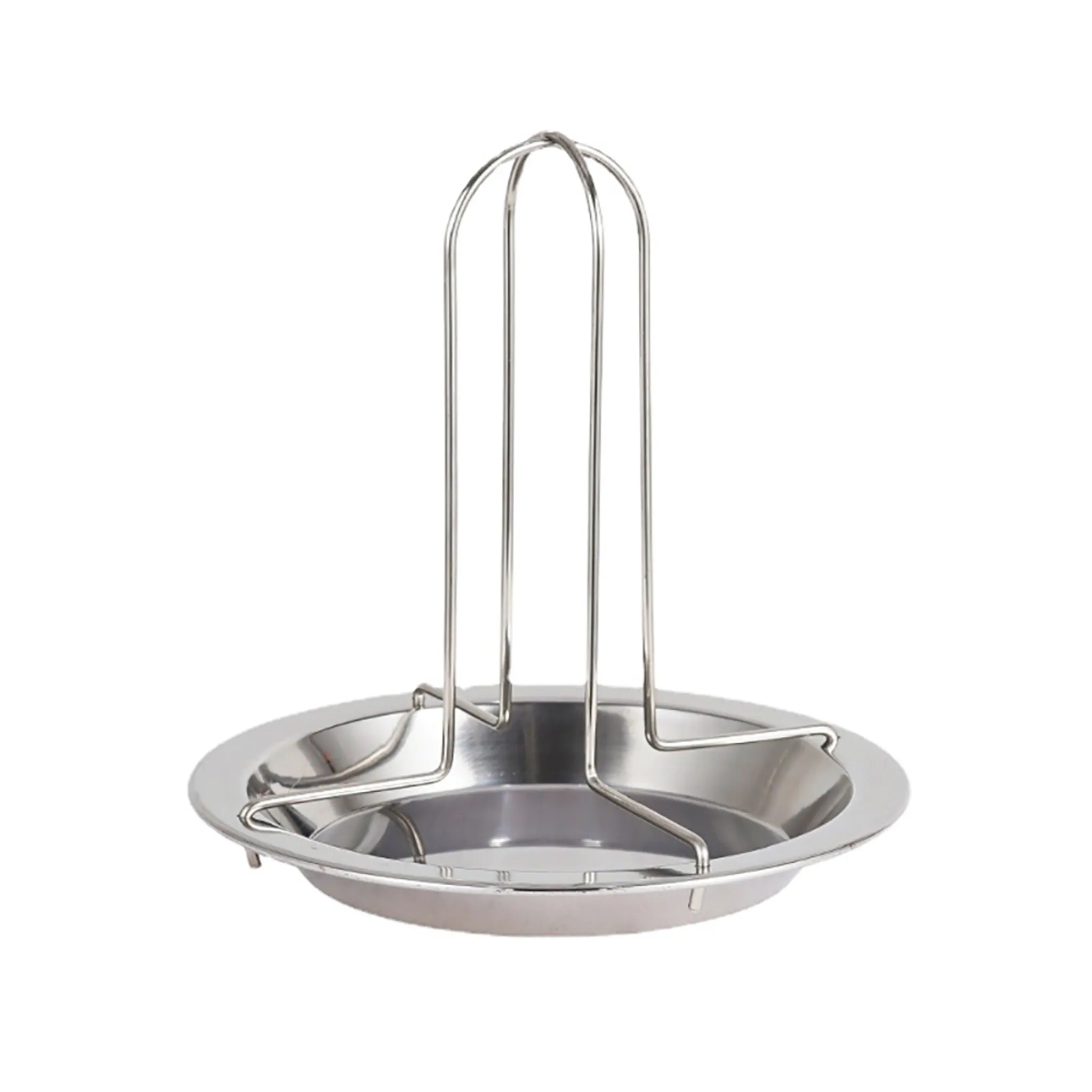 Asador de pollo de acero inoxidable, rejilla vertical para pollo, perfecto para infusionar sabores, compatible con parrilla, horno y ahumador, fácil de usar.