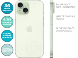 iPhone 15 APPLE (Reacondicionado Marcas Mínimas - 6.1'' - 128 GB - Verde)