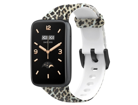 Correa de Silicona tamaño estándar para Xiaomi Mi Band 7 Pro - estampado de leopardo
