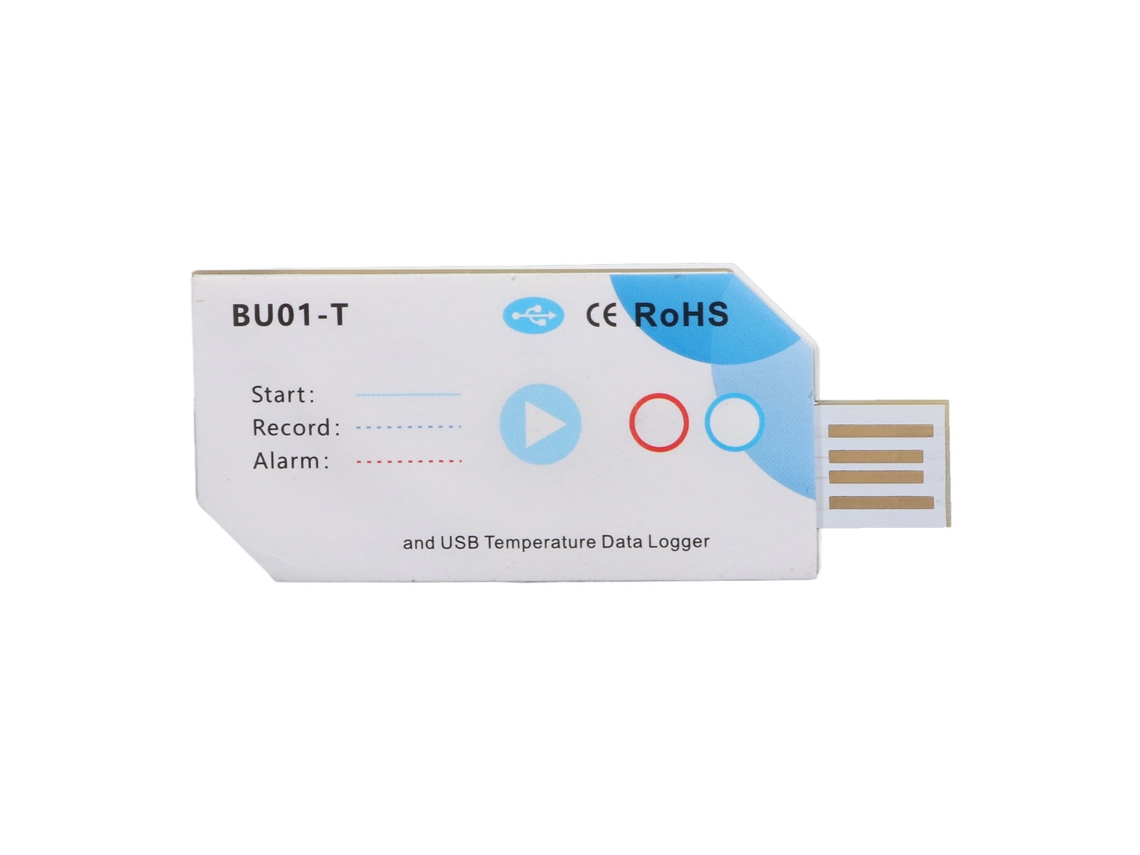 Registrador De Datos De Temperatura Y Humedad Usb Bt, 32000 Puntos, 120 Días De Autonomía, Informe En Pdf Desechable.