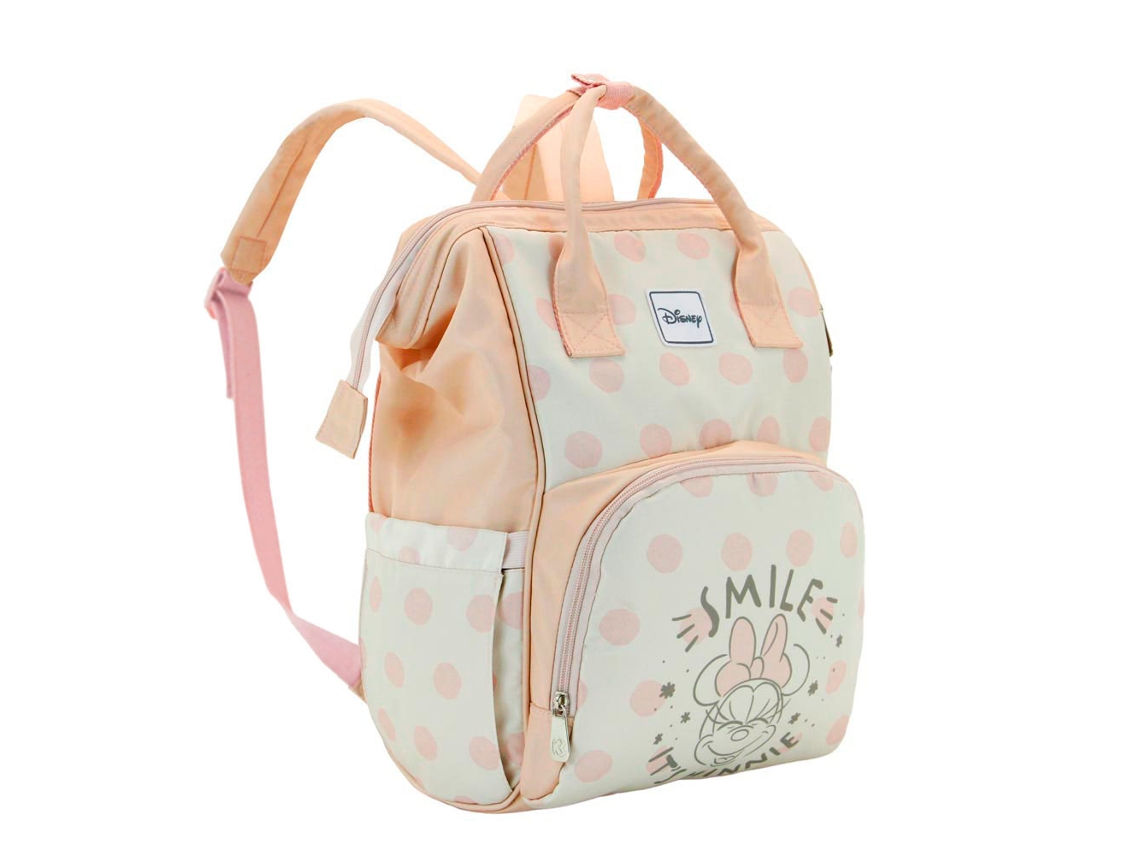 Mochila KARACTERMANIA Dear Mommy de Minnie Mouse, color salmón