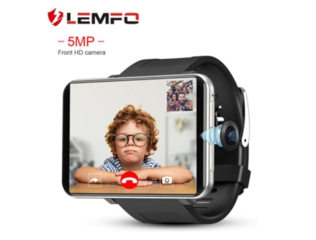 Smartwatch Lemfo Lemt 4G 2 86 Pulgadas Pantalla 5Mp Camara 2700Mah Bateria Plata 3+32Gb