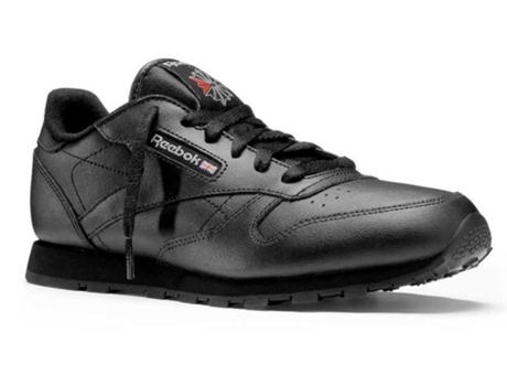 Zapatillas REEBOK Classic Leather Niños (35 - Negro)