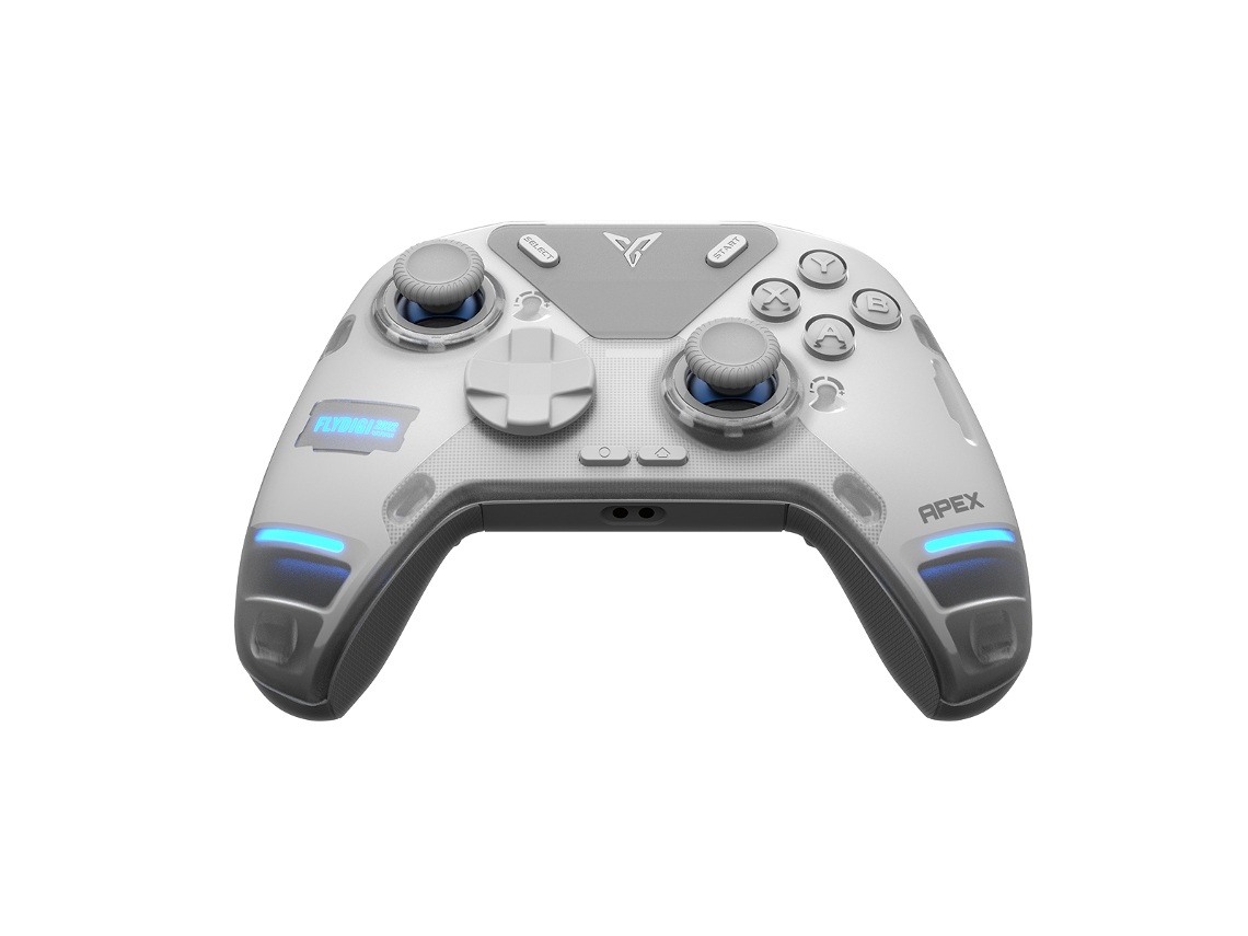 Mando inalámbrico para juegos Flydigi Apex 4 con gatillos Elite Force Feedback, empuñadura, soporte y bolsa, compatible con PC/Switch/móvil/TV Box.