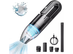 Aspiradora De Mano Inalámbrica - 6000 Pa, 120 W, Recargable, Limpieza En Seco Y Húmedo Para Coche Y Hogar.
