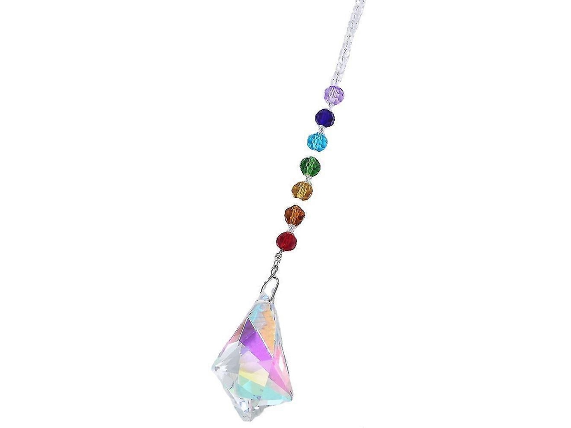 Atrapasol de prisma de bola de cristal para ventana, adorno de coche, arcoíris, ideal para el hogar, la oficina, el jardín y la pared.