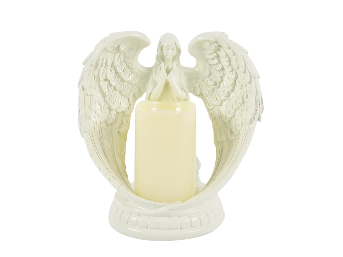 Estatua De Resina De Ángel Orando, Estilo Retro, Elegante, Decorativa Y Duradera Para Fiestas, Bodas Y Oficinas.