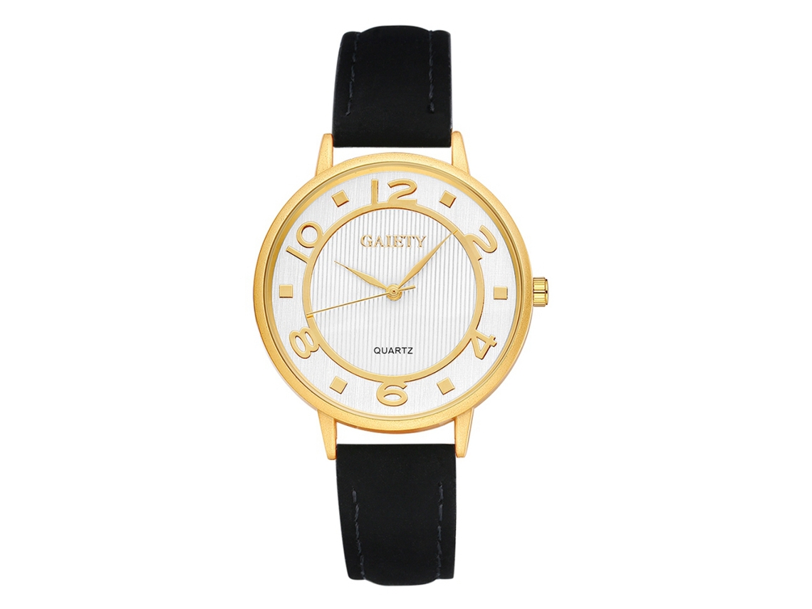 Elegante Reloj De Pulsera De Moda Para Mujer Con Movimiento De Cuarzo (oro Rosa Y Blanco).