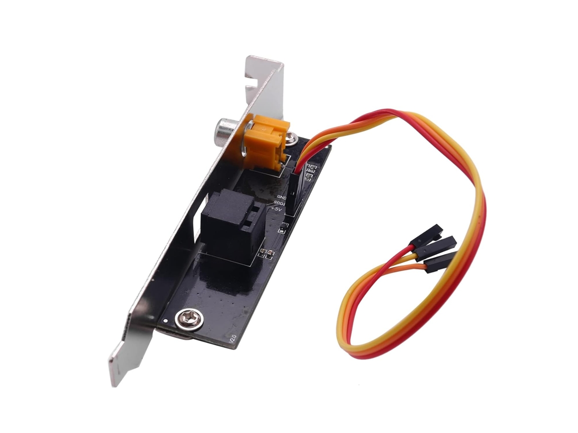 Soporte Y Placa De Salida Para Cable Óptico Spdif: Salida De Audio Digital Para Placa Base.
