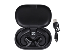Auriculares Inalámbricos Bluetooth Con Resistencia Al Agua Ipx7, Conducción Ósea Y Graves Potentes Para Teléfono Móvil Y Tableta (negro).