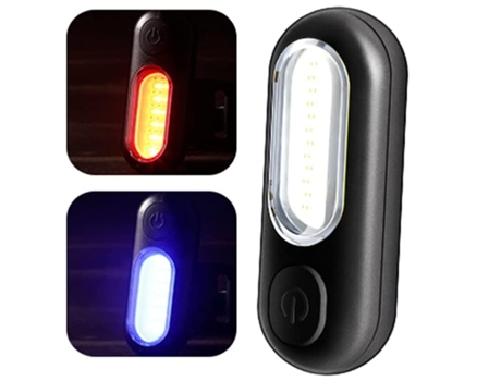 Luz trasera de bicicleta Luz de bicicleta recargable USB Luz trasera LED deportiva para bicicleta Luz trasera de bicicleta-ENZONS negros