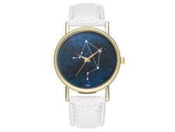 Reloj De Pulsera Unisex De Aleación De Aleación, Analógico, De Cuarzo Blanco Con Esfera Redonda Y Esfera Redonda.