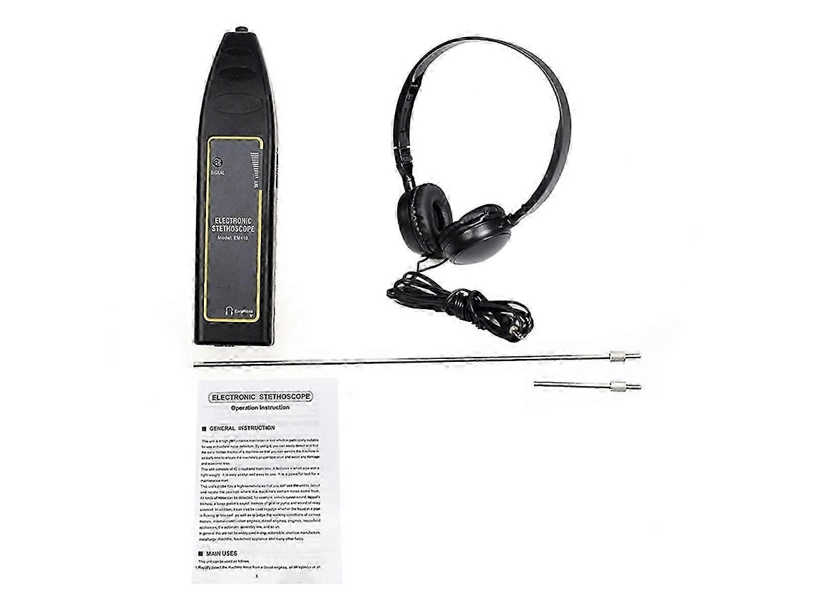 Estetoscopio electrónico para el diagnóstico de motores de automóviles, una herramienta para detectar sonidos anormales y facilitar las reparaciones.