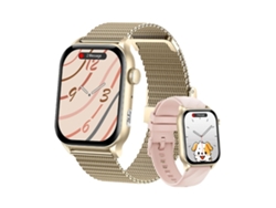 Reloj inteligente Yunzii Kr86 con llamadas Bluetooth, inteligencia artificial, asistente de voz, descanso al mediodía, monitoreo del sueño nocturno, correa de metal