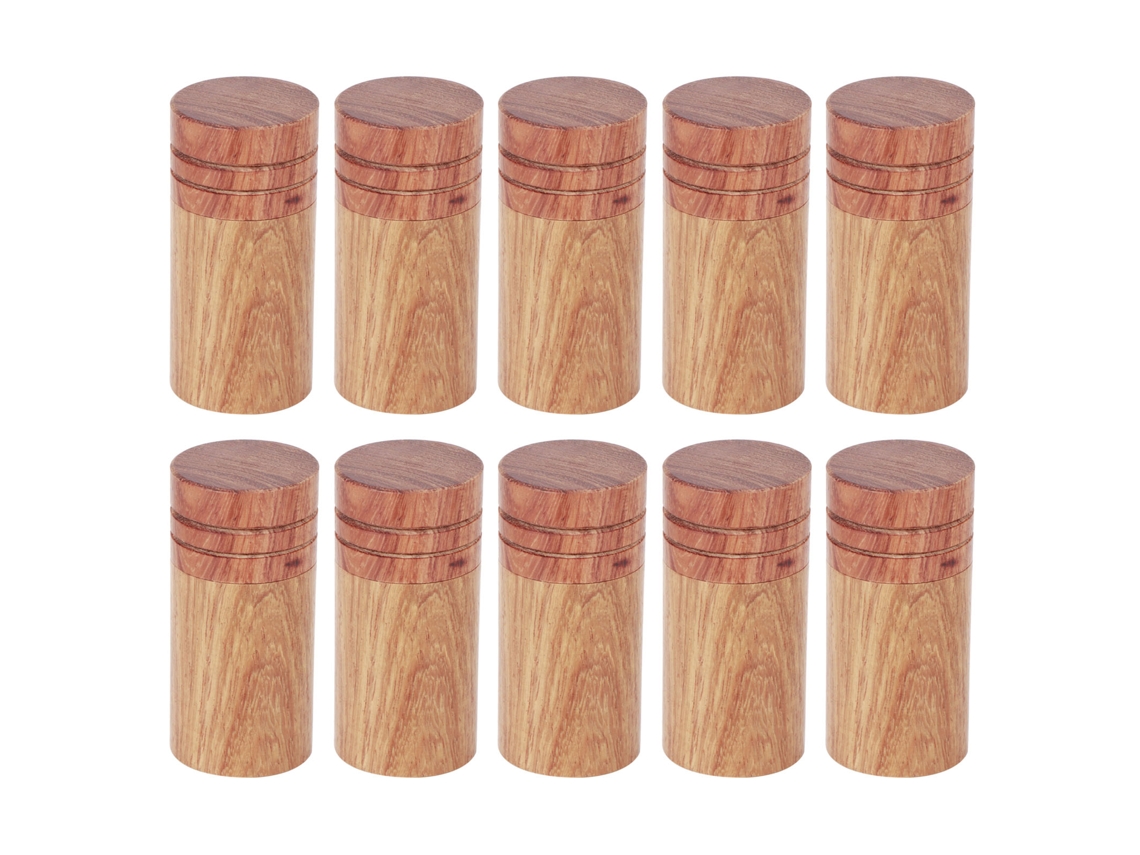 Caja de madera para almacenar aceites esenciales (10 unidades, diámetro 2,9 cm)