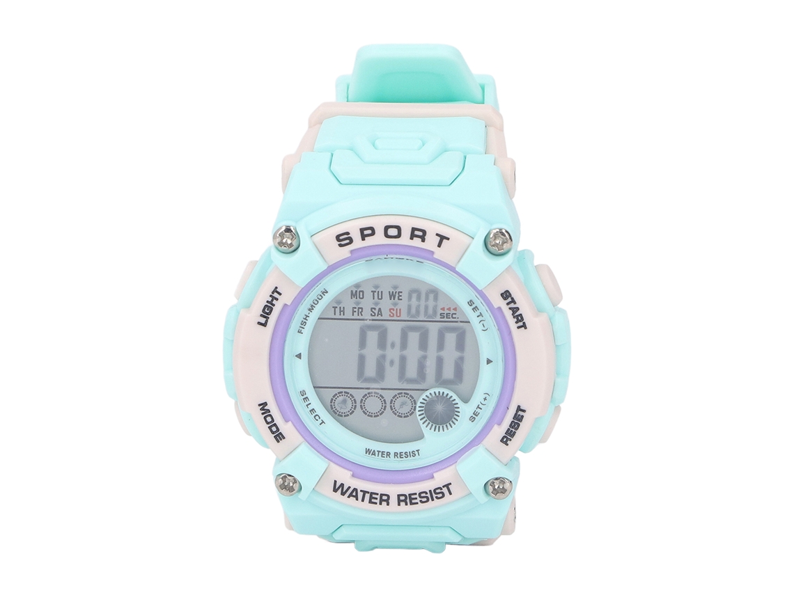 Reloj Deportivo Digital Reseda Para Niños Con Cronógrafo, Alarma Y Resistencia Al Agua Wr50m.