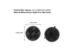 10 Juegos de Gafas con Goma Antideslizante y Soporte de Plástico para las Orejas 1.7x1.7 Cm Rosewell
