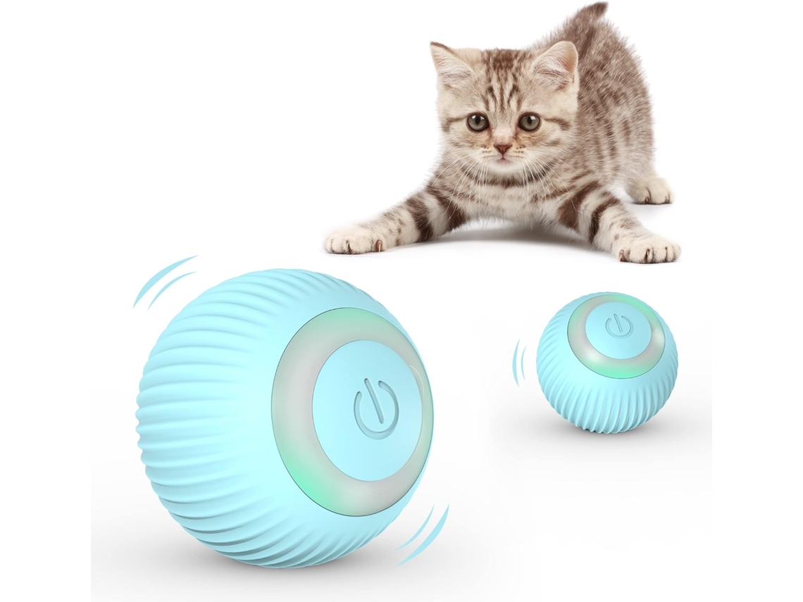 Bola Elétrica Em Forma De Gato Com Luz Led Interativa (verde-escuro)