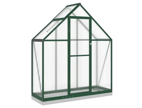 Invernadero VIDAXL Verde Aluminio (169x58x202 cm)