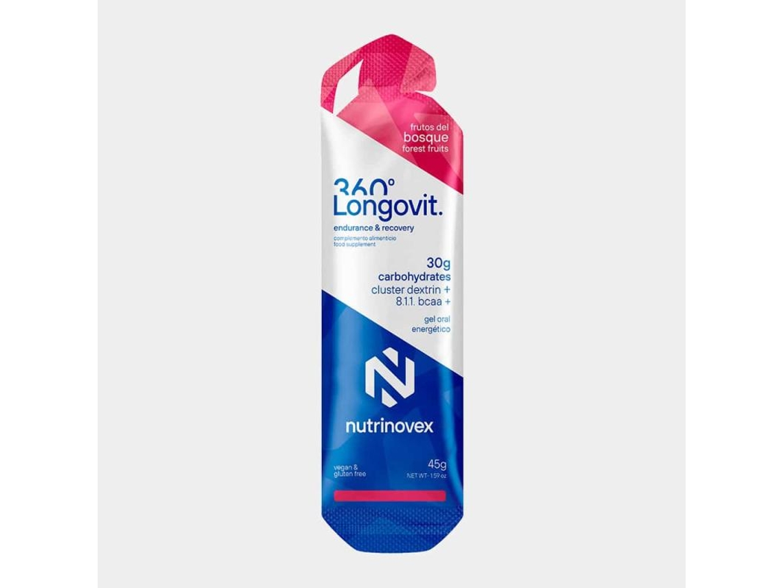 NUTRINOVEX Gel Longovit 360 Frutos Del Bosque 24 Uds